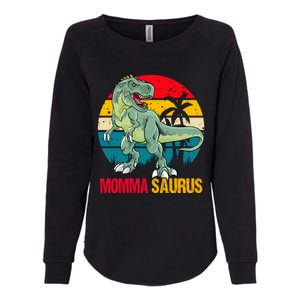 Mommasaurus T Rex Dinosaur Family Matching Momma Saurus Gift Womens California Wash Sweatshirt