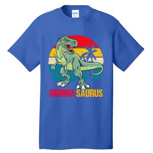 Mommasaurus T Rex Dinosaur Family Matching Momma Saurus Gift Tall T-Shirt