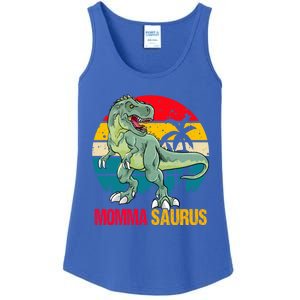 Mommasaurus T Rex Dinosaur Family Matching Momma Saurus Gift Ladies Essential Tank