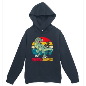 Mommasaurus T Rex Dinosaur Family Matching Momma Saurus Gift Urban Pullover Hoodie