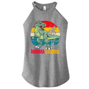 Mommasaurus T Rex Dinosaur Family Matching Momma Saurus Gift Women's Perfect Tri Rocker Tank