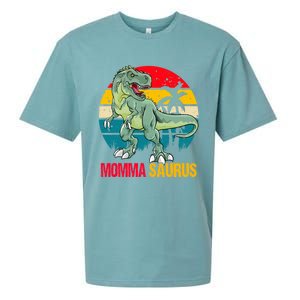 Mommasaurus T Rex Dinosaur Family Matching Momma Saurus Gift Sueded Cloud Jersey T-Shirt