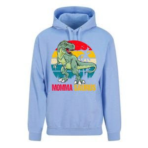 Mommasaurus T Rex Dinosaur Family Matching Momma Saurus Gift Unisex Surf Hoodie