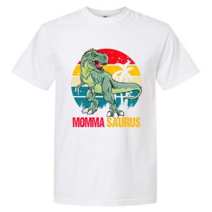 Mommasaurus T Rex Dinosaur Family Matching Momma Saurus Gift Garment-Dyed Heavyweight T-Shirt