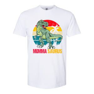 Mommasaurus T Rex Dinosaur Family Matching Momma Saurus Gift Softstyle CVC T-Shirt