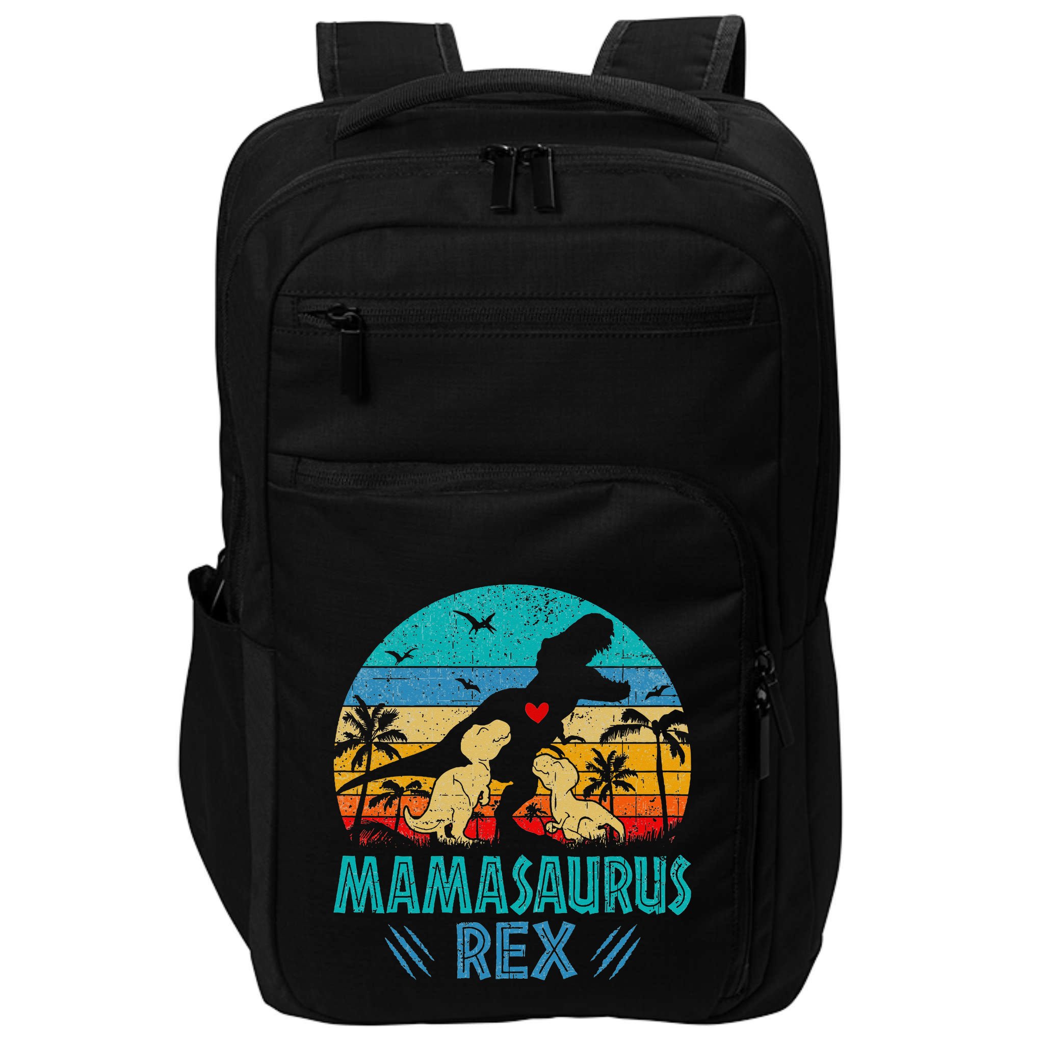 Mamasaurus T Rex Dinosaur Mama Saurus Impact Tech Backpack