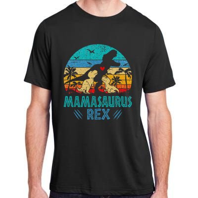 Mamasaurus T Rex Dinosaur Mama Saurus Adult ChromaSoft Performance T-Shirt