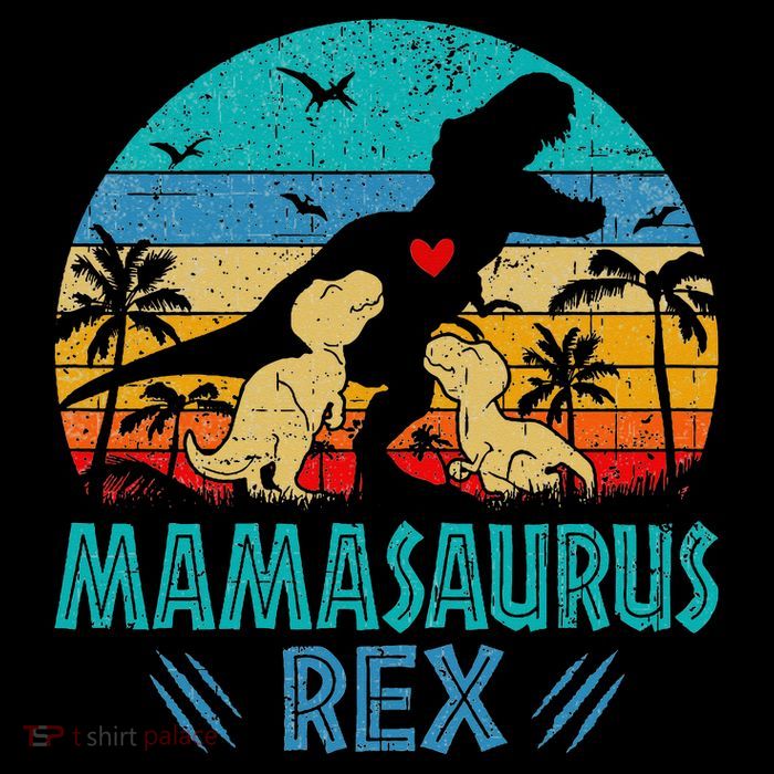 Mamasaurus T Rex Dinosaur Mama Saurus Drawstring Bag