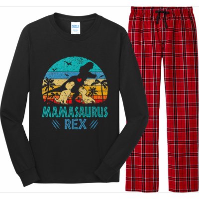 Mamasaurus T Rex Dinosaur Mama Saurus Long Sleeve Pajama Set