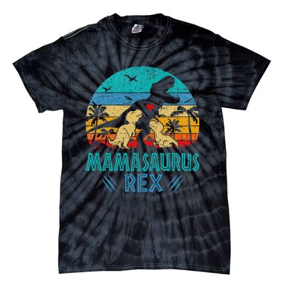 Mamasaurus T Rex Dinosaur Mama Saurus Tie-Dye T-Shirt