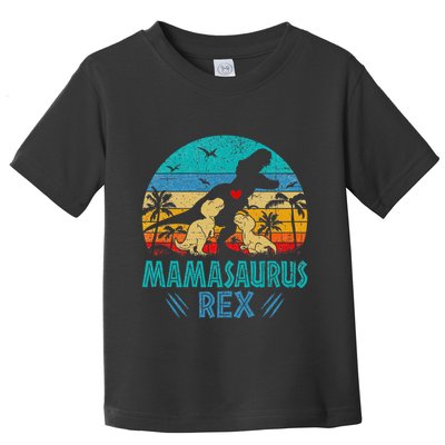 Mamasaurus T Rex Dinosaur Mama Saurus Toddler T-Shirt