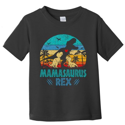 Mamasaurus T Rex Dinosaur Mama Saurus Toddler T-Shirt