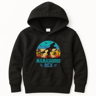Mamasaurus T Rex Dinosaur Mama Saurus Kids Hoodie