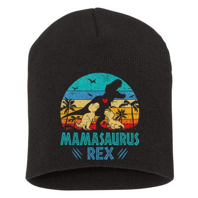 Mamasaurus T Rex Dinosaur Mama Saurus Short Acrylic Beanie