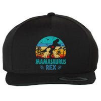Mamasaurus T Rex Dinosaur Mama Saurus Wool Snapback Cap