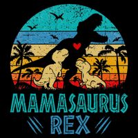 Mamasaurus T Rex Dinosaur Mama Saurus Wool Snapback Cap