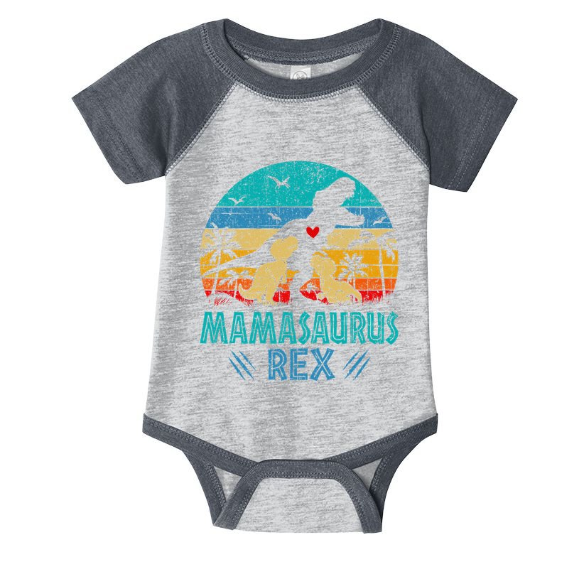 Mamasaurus T Rex Dinosaur Mama Saurus Infant Baby Jersey Bodysuit