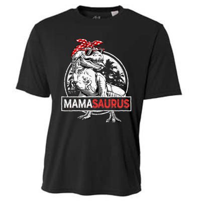 Mamasaurus T Rex Dinosaur Funny Mama Saurus Cooling Performance Crew T-Shirt