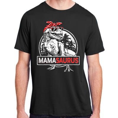 Mamasaurus T Rex Dinosaur Funny Mama Saurus Adult ChromaSoft Performance T-Shirt