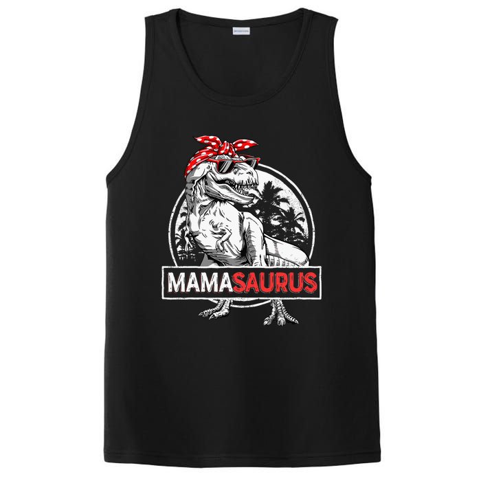 Mamasaurus T Rex Dinosaur Funny Mama Saurus PosiCharge Competitor Tank