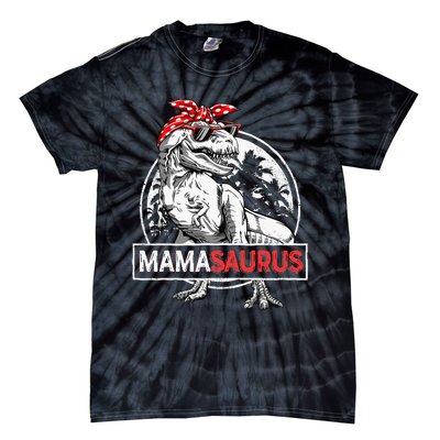 Mamasaurus T Rex Dinosaur Funny Mama Saurus Tie-Dye T-Shirt