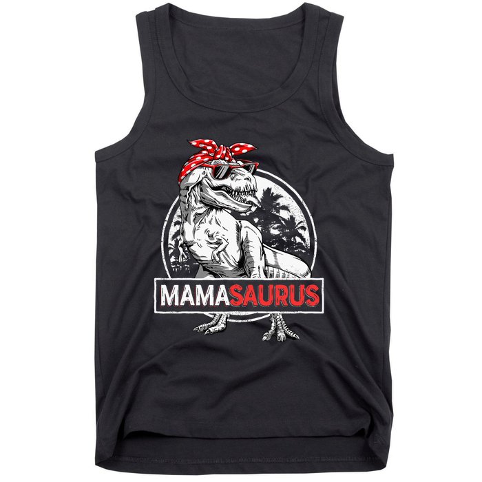 Mamasaurus T Rex Dinosaur Funny Mama Saurus Tank Top