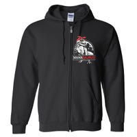 Mamasaurus T Rex Dinosaur Funny Mama Saurus Full Zip Hoodie