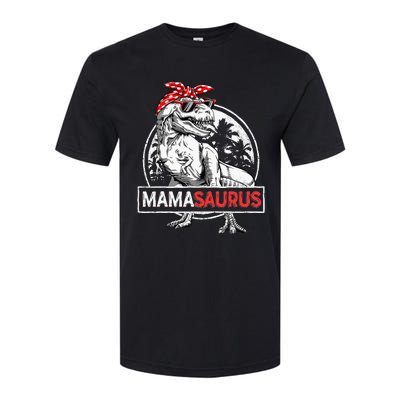 Mamasaurus T Rex Dinosaur Funny Mama Saurus Softstyle CVC T-Shirt