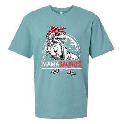 Mamasaurus T Rex Dinosaur Funny Mama Saurus Sueded Cloud Jersey T-Shirt