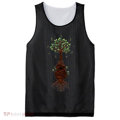 Musical Tree Root Guitar Mesh Reversible Basketball Jersey Tank