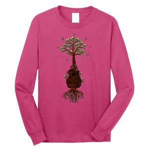 Musical Tree Root Guitar Long Sleeve Shirt