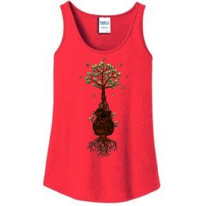 Musical Tree Root Guitar Ladies Essential Tank