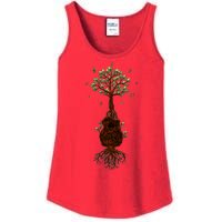 Musical Tree Root Guitar Ladies Essential Tank