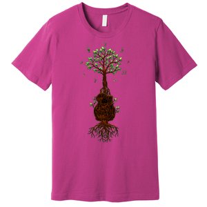 Musical Tree Root Guitar Premium T-Shirt