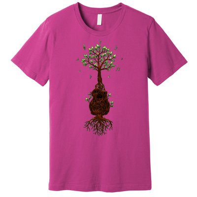 Musical Tree Root Guitar Premium T-Shirt