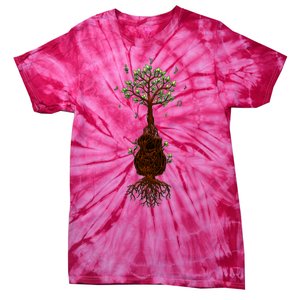 Musical Tree Root Guitar Tie-Dye T-Shirt