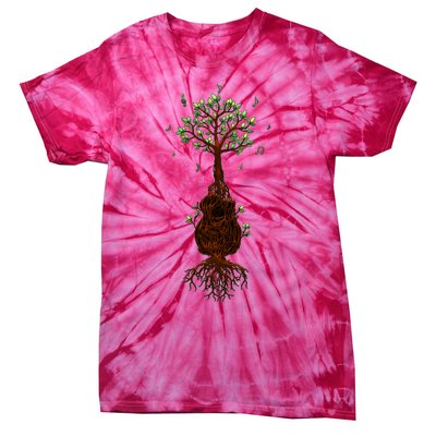 Musical Tree Root Guitar Tie-Dye T-Shirt