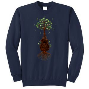 Musical Tree Root Guitar Tall Sweatshirt