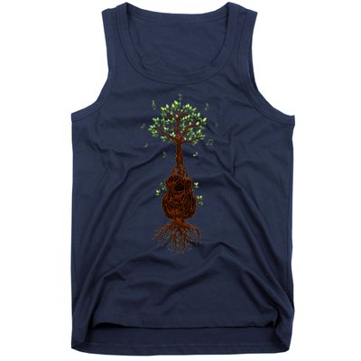 Musical Tree Root Guitar Tank Top