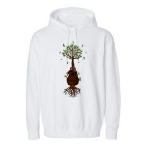 Musical Tree Root Guitar Garment-Dyed Fleece Hoodie