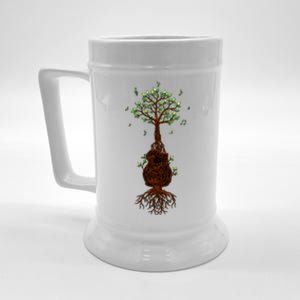 Musical Tree Root Guitar Beer Stein