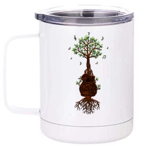 Musical Tree Root Guitar 12 oz Stainless Steel Tumbler Cup