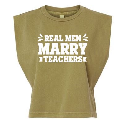 Marry Teachers Real Marry Teachers Meaningful Gift Garment-Dyed Women's Muscle Tee