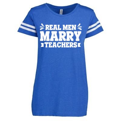 Marry Teachers Real Marry Teachers Meaningful Gift Enza Ladies Jersey Football T-Shirt