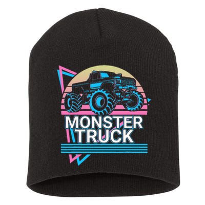 Monster Truck Retro Short Acrylic Beanie