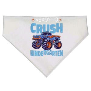 Monster Truck Ready To Crush Kindergarten First Day School USA-Made Doggie Bandana