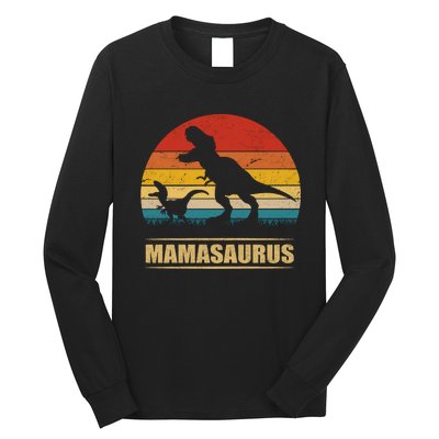 Mamasaurus T Rex Dinosaur Funny Mothers Day Mom Women Long Sleeve Long Sleeve Shirt