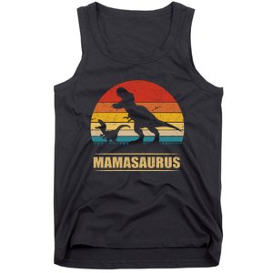 Mamasaurus T Rex Dinosaur Funny Mothers Day Mom Women Long Sleeve Tank Top