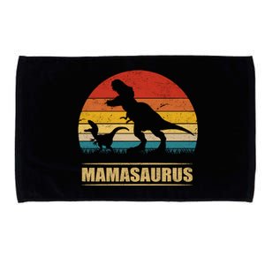 Mamasaurus T Rex Dinosaur Funny Mothers Day Mom Women Long Sleeve Microfiber Hand Towel