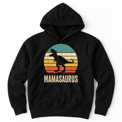 Mamasaurus T Rex Dinosaur Mama Saurus Family Matching Women Sweat Hoodie